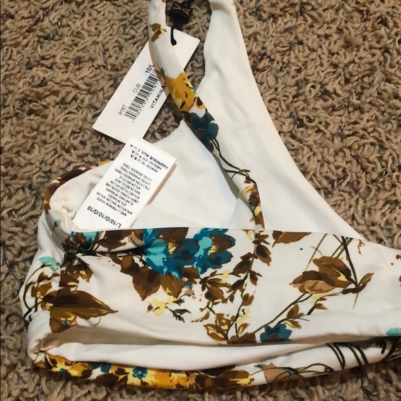 Vitamin A Lou front Tie Cuba libre bikini top - Picture 9 of 9